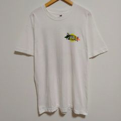 90s グラフィックt 半袖　tシャツ THE PERFECT WAVE バックプリント ホワイト Lサイズ メンズ 古着 ストリート アメカジ