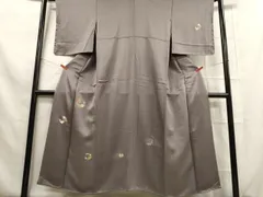 平和屋着物■付下げ　総刺繍　枝花文　金糸　正絹　逸品　DAAP3011ar