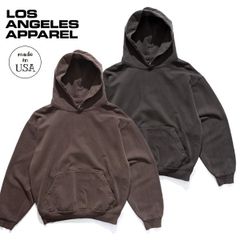 ロサンゼルスアパレル【Los Angeles Apparel】HF09GD Heavy Fleece Hoodie (Pigment Dye) フーディー パーカー 長袖 ピグメントダイ ガーメントダイ コットン ユニセックス ロスアパ