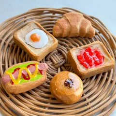 オーダー用パネル生地チワワ目玉焼きお弁当カー