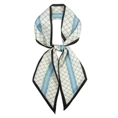 [RIIQIICHY] リボンスカーフレディースネッカチーフ 長方形 細い 髪飾り バッグ飾り 髪飾り通勤 0