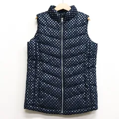 ギャップ ダウンベスト 中綿入り アウター キッズ 女の子用 150サイズ ネイビー GAP 【中古】