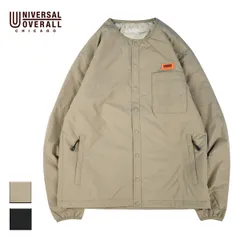 【新品】 UNIVERSAL OVERALL ユニバーサルオーバーオール INSULATION JACKET メンズ/レディース ベージュ/ブラック M-L U2333408