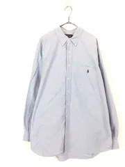 古着 90s Ralph Lauren 「CLASSIC FIT」 ワンポイント ソリッド シャンブレー BD シャツ XL 古着 