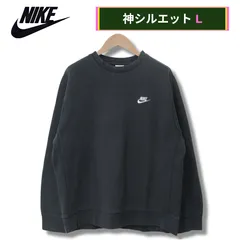 ナイキ スウェット L 00s ブラック NIKE ソロスウッシュ ロゴ刺繍 ストリート オーバーサイズ ビッグシルエット スポーツミックス ゆるだぼ Y2K スエット トレーナー 黒 ブラック 00s ボックスシルエット 古着 K605