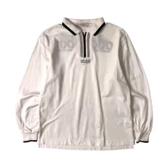 adabat アダバット デザイン ハーフジップ 長袖ポロシャツ 1/ホワイト ゴルフのサムネイル