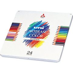 24色セット_単品 三菱鉛筆 消せる色鉛筆 ユニアーテレーズカラー 24色 UAC24C