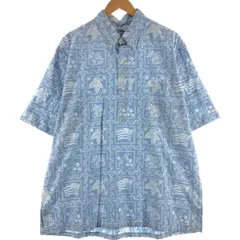 古着 90年代 レインスプーナー REYNSPOONER 水着タグ ビキニタグ 総柄 ラハイナセーラー ボタンダウン ハワイアンアロハシャツ/eaa541993