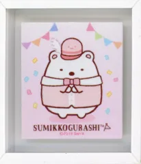【中古】置物・装飾品 しろくま(7周年) ミニアートフレーム 「おっきなすみっコぐらし展～みんなですみっコバスツアー～」