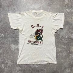 80's FORT KNOX KY S/S Tee フォートノックス基地 ドラゴン プリントT ...