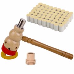 訳あり】木製温灸フード 切りもぐさ （セット品）お灸 もぐさ 棒
