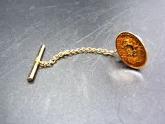 ■美品■ ChristianDior クリスチャンディオール ロゴプレート ネクタイチェーン タイピン ピンブローチ ゴールド系 DF0663