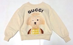 早い者勝ち！別サイズも出品中！【現行モデル】GUCCI グッチ キッズ トレーナー 4歳/110㎝ アニマルプリント スウェット イタリア製 女の子 子供　2A48