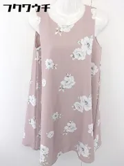 ◇ MAJESTIC LEGON マジェスティックレゴン 花柄 ノースリーブ ミニ ワンピース サイズM ピンク マルチ レディース  【1109100022345】のサムネイル