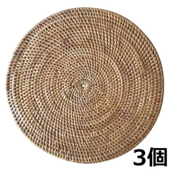 新品★ベトナム手工芸★ラタンのランチョンマット　6枚セット　籐製品　アジアン雑貨 Amazon｜Asia-kobo by ELEMENTS ラタン編み アジアン ランチョン