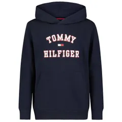 【新品】トミーヒルフィガー ロゴフラッグ裏起毛プルパーカー