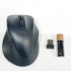 I【HY】O【中古】【ジャンク品】ELECOM エレコム M-XGM30DBSKBK 静音 2.4GHz無線マウス EX-G5ボタン Mサイズ [送料無料(一部地域を除く)]HY002