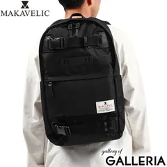 正規品1年保証 マキャベリック リュック 大容量 シンプル MAKAVELIC バックパック 軽い B4 A4 23L PC収納 撥水 3123-10104 BLACKのサムネイル