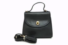 オールド コーチ ヴィンテージ 2way ミニ ショルダー ハンドバッグ J5C 9983 フルグレイン レザー 黒 ブラック COACH 3706h