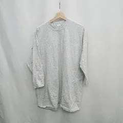 ◇ ⊇ LOWRYS FARM ローリーズファーム キッズ 子供服 英字ロゴ 長袖 ミニ ワンピース サイズ5(140-150cm) グレー 女の子 E  【1502030015126】