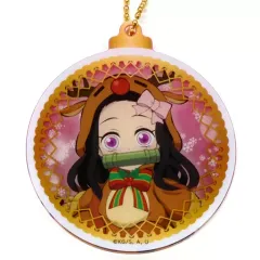 【中古】キーホルダー 竈門禰豆子 「鬼滅の刃×ufotable cafe クリスマスイベント2020 ランダムオーナメント風アクリルチャーム Aグループ」