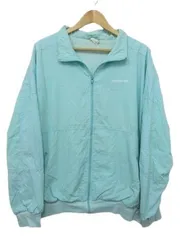 【送料無料】USA 古着 アディダス adidas ブルゾンジャケット ジャンパー トレフォイルロゴ 水色 メンズ XXLサイズ■L24227AWS21-10-50 （4）5/31