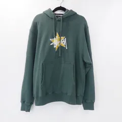 Stussy パーカー USA製　M　ミントグリーン STUSSY ステューシー ロゴプリント パーカー ジップアップ