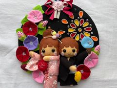 ハンドメイド☆フェルトリース☆夏祭り