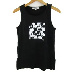 アイスバーグ タンクトップ ノースリーブ シャツ ミッキーマウス トップス レディース 42サイズ ブラック ICEBERG 【中古】