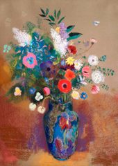 オディロン・ルドン、「首長の花瓶の野の花」、希少な画集画、 新品