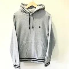 (^w^)b Champion チャンピオン スウェット パーカー 人気！ リブライン プルオーバー トップスカジュアル アウトドア スポーツ かっこいい 綿100% 刺繍フード付き シンプル 80's 90's ヴィンテージ 部屋着 グレー メンズ サイズL