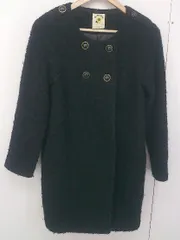 ■ Ray BEAMS レイビームス 長袖 ノーカラー コート ブラック レディース  【中古】 【1204130003828】