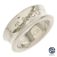 TIFFANY & CO. Tiffany ティファニー シルバー 925 SILVER ブランドロゴ 1837 ナロー リング 指輪 ジュエリー アクセサリー 約7号 ※ポスト投稿でのご発送になります。