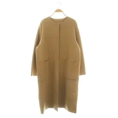 アルアバイル allureville リバークルーネックロングコート ノーカラー アウター 2 キャメル /DF ■OSのサムネイル