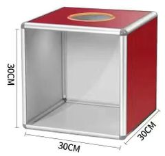 くじ引きボックス 大きい 30cm  (一面のみ透明) ビンゴゲームマシーン 抽選ボックス アンケート回収 箱 つかみ取り