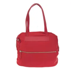 良好 agnes b. アニエスベー 2WAYトートバッグ 2WAYバッグ レッド ナイロン レディース　240001142341