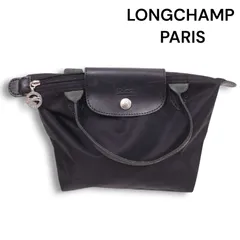 LONGCHAMP ロンシャン 通年 Le Pliage ル プリアージュ グリーン★ トートバッグ ハンド バッグ Sz.F レディース 黒