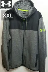 【美品】UNDER ARMOUR アンダーアーマー ジップアップ フード付きジャケット XXL《0831-03》