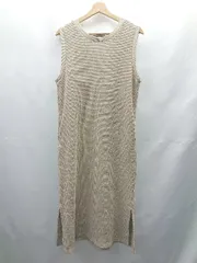 ◇ ⊂ CIAOPANIC チャオパニック 背中Vネック ロング ワンピース サイズF ベージュ レディース E  【1412090068508】