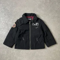 Schott ショット ジャケット Mサイズ ブラック ナイロン ワッペン Schott ショット ジャケット Mサイズ ブラック ナイロン
