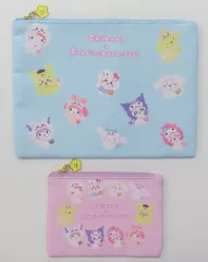 【中古】バッグ 集合 フラットポーチ2個セット 「ちいかわ なんか小さくてかわいいやつ×サンリオキャラクターズ」