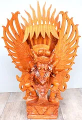 高級木彫りガルーダ《ジャックフルーツウッド》～Ｍサイズ～（NKM2）