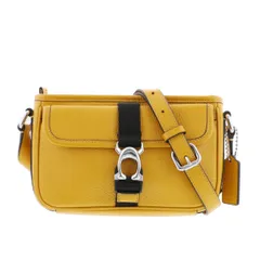 【美品】 COACH （コーチ） ベック スリム クロスボディ バッグ ショルダー/メッセンジャーバッグ CM335 Leather レザー Yellow イエロー used:A 【中古】