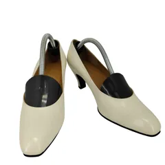 トラサルディ TRUSSARDI 日本製レザー パンプス レディース JPN：24 