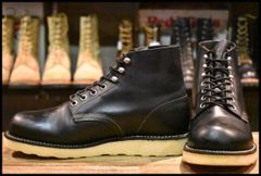 【7D 美品 07年】レッドウィング 8165 アイリッシュセッター 黒 ブラッククローム プレーントゥ 編み上げ ブーツ redwing HOPESMORE【FF489】