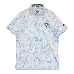 サイズ：M CALLAWAY キャロウェイ  半袖ポロシャツ　レッドレーベル 総柄 ホワイト系 [240101494573] ゴルフウェア メンズ ストスト