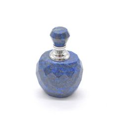 ラピスラズリ 青金石 瑠璃 香水瓶 カット加工 天然石置物 パワーストーン インテリア