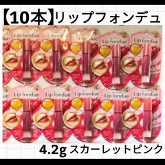【10本】リップフォンデュ/美容リップ/メンソレータム/グロスリップ/スカーレットピンク新品未開封