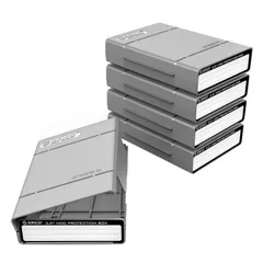 ORICO ポータブル 3.5インチ ハードディスク 収納ケース HDD保管ケース 3.5インチ収納 書き込みラベル付 ５台セット 防湿 耐衝撃 静電気防止 防塵 PP材料 PHP-5S