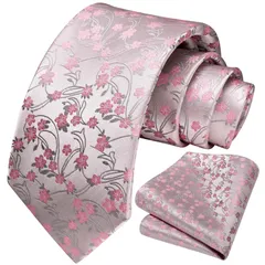 【特価商品】[HISDERN] HP-03 ペイズリー ネクタイ チーフ セット 幅8.5cm おしゃれ 花柄 ブランド ネクタイ パーティー 結婚式 ビジネス 二次会 45柄